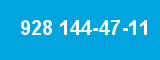 928 144-47-11 928 144-47-11